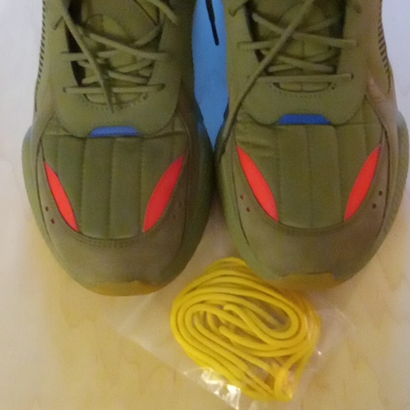 ***SOLD***Puma RS-X Running System sneakers..olive green and orange. - Picture 2 of 8